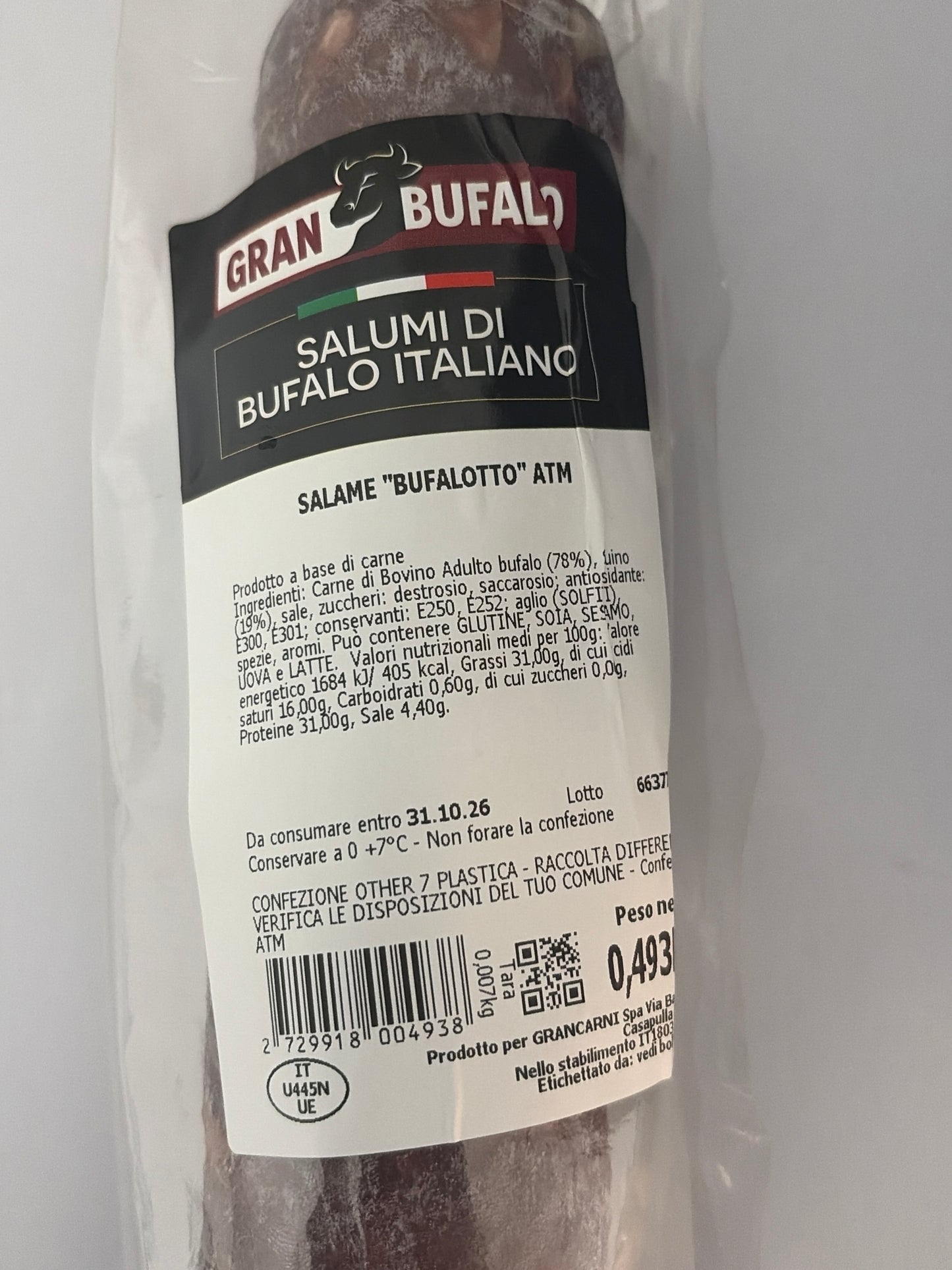 Salame Bufalotto da 500 g