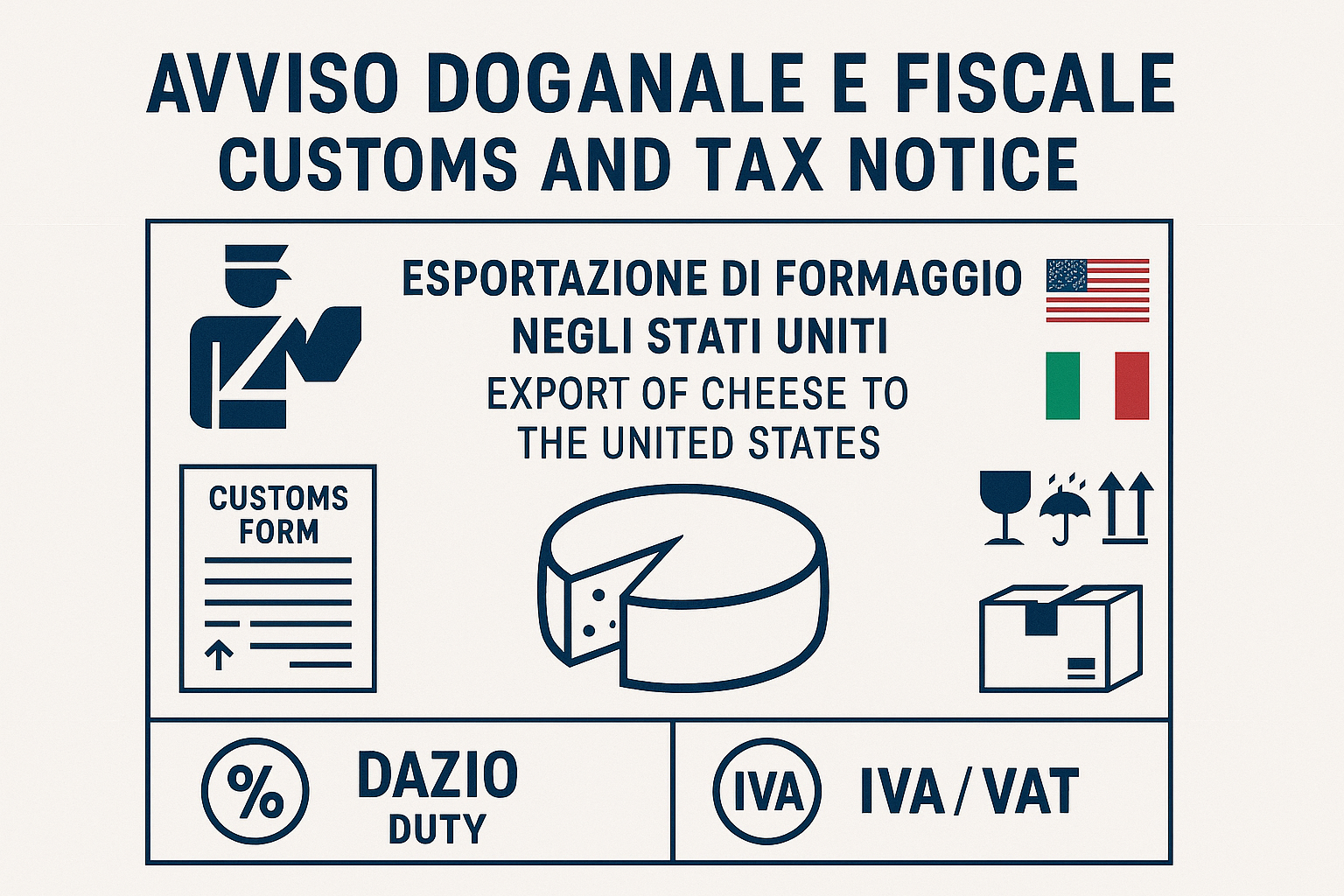 AVVISO TASSE/ DOGANA STATI UNITI