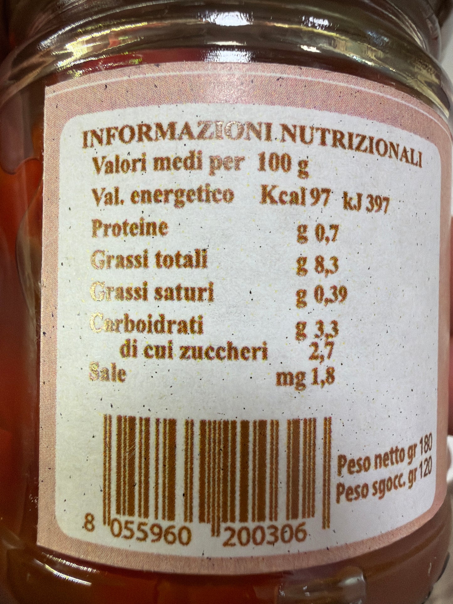 Papaccelle semi piccanti ripiene con tonno vasetto da 220 gr
