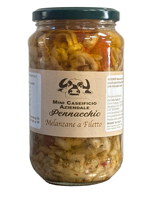 Melanzane a filetto sott’olio, da 570 g ￼