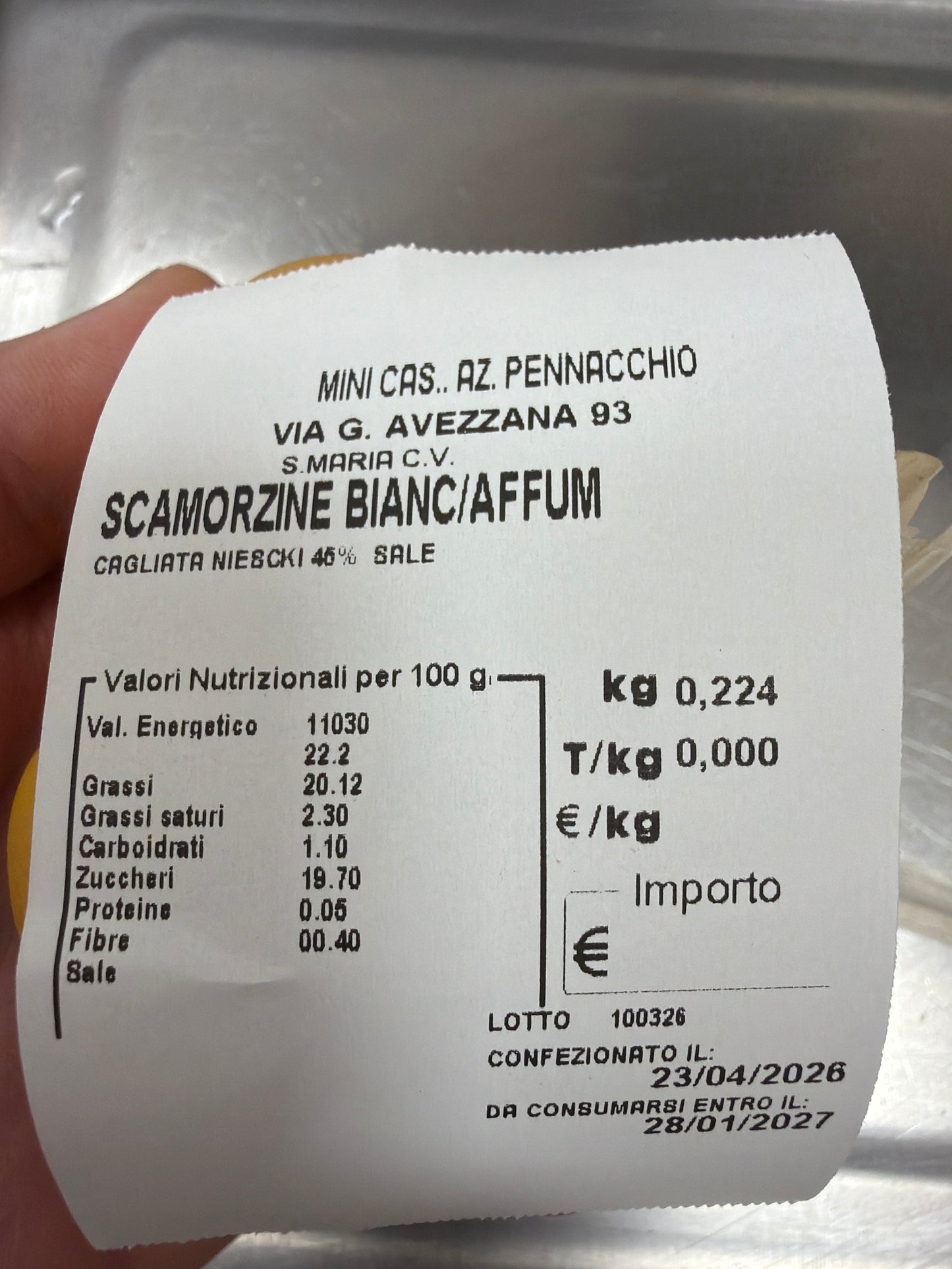 Scamorzine da 250gr