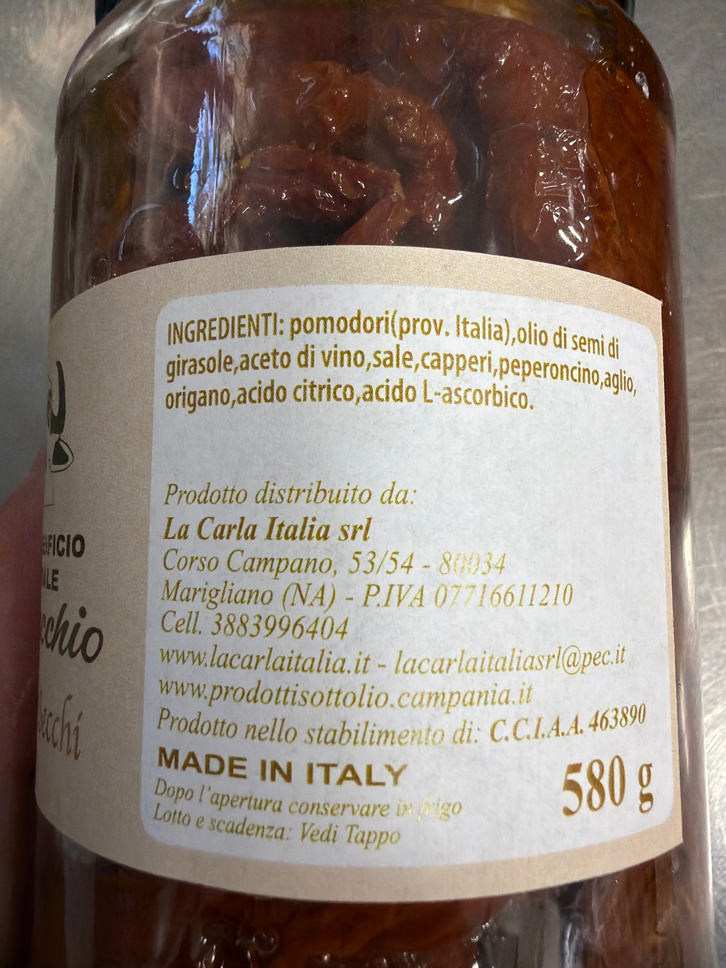 Pomodori secchi sott’olio, vasetto da 570 g