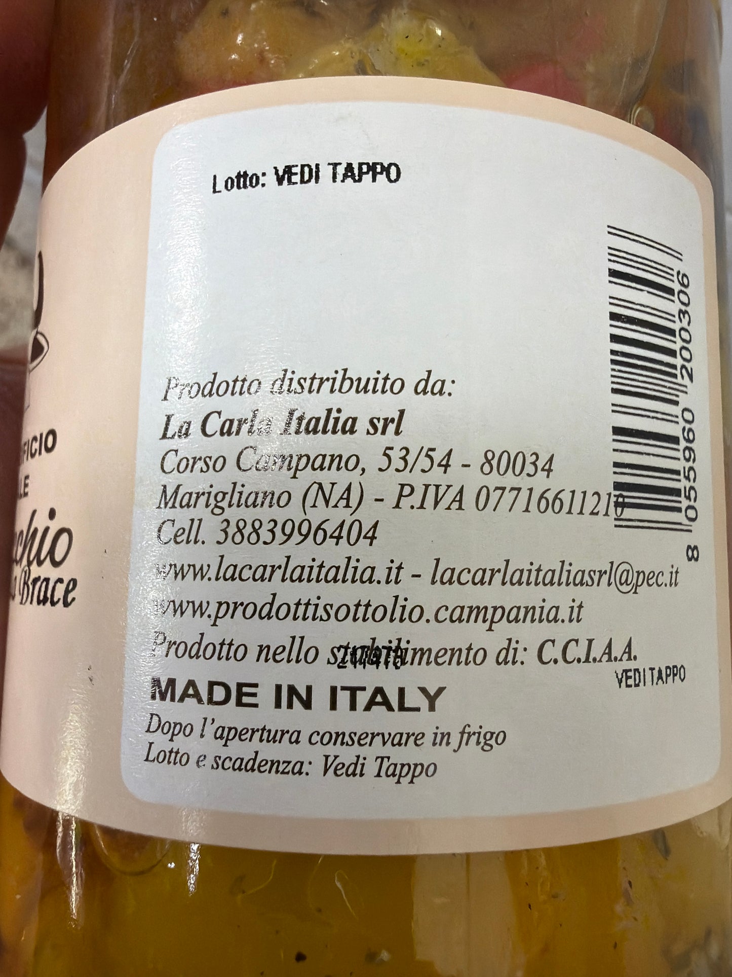 Peperoni alla brace sott’olio, vasetto da 580 g