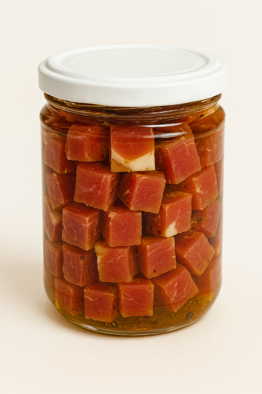 Gambetto di Prosciutto Sott’Olio – Vasetto da 380 g