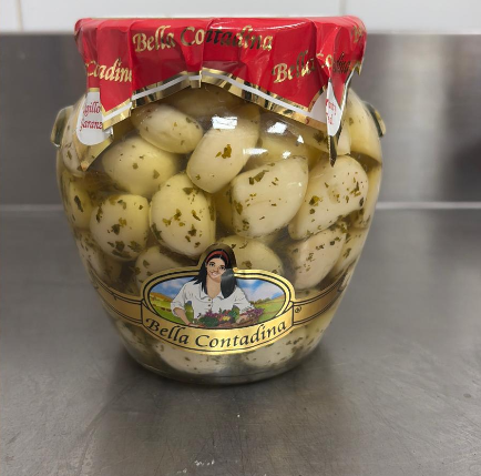 Aglio alle erbe sotto olio vasetto da 580 gr