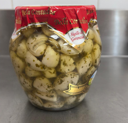 Aglio alle erbe sotto olio vasetto da 580 gr