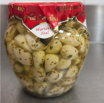 Aglio alle erbe sotto olio vasetto da 580 gr