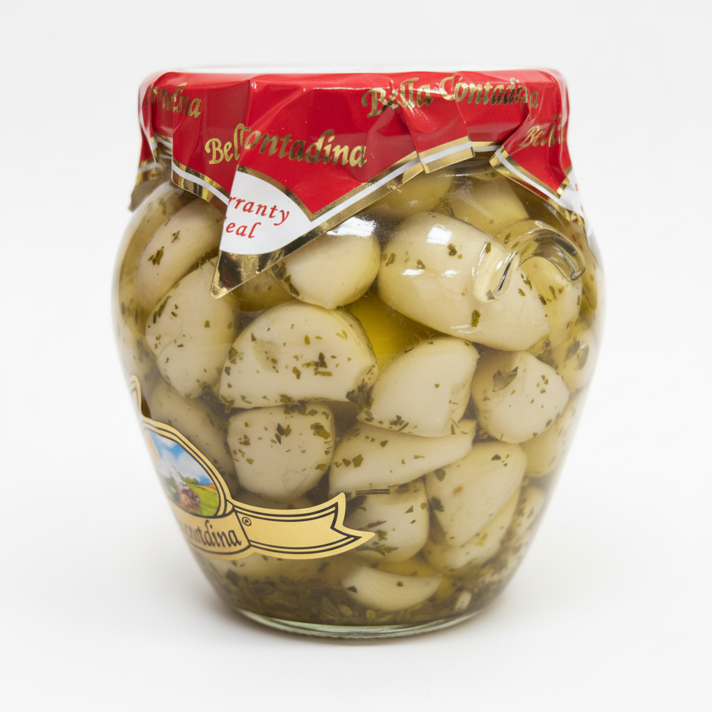 Aglio alle erbe sotto olio vasetto da 580 gr