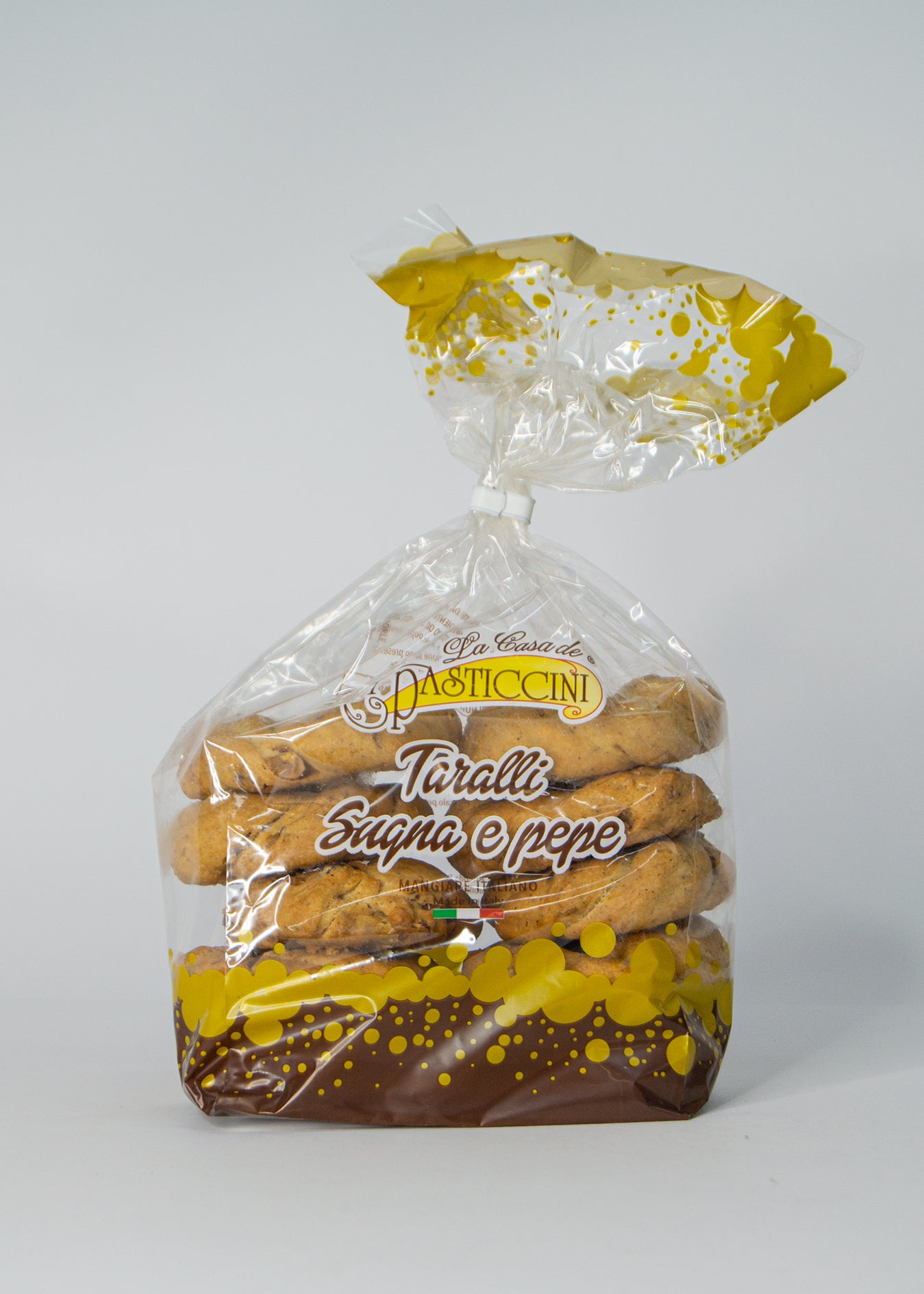 Taralli sugna e pepe confezione da 500gr