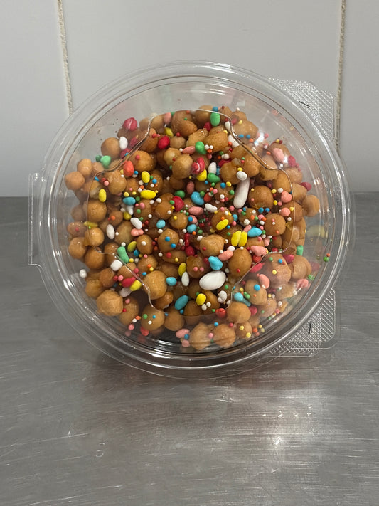 Struffoli artigianali fritti, fatti a mano da 500 gr